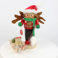 Chubby Rudolph With Sleigh