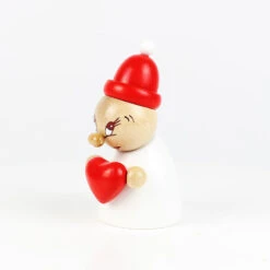 Clumsy Mini Valentine With Wooden Beanie And Small Bobble -Steinbach Shop SN22ORN604 Clumsy Mini Valentine with wooden beanie and small bobble 003