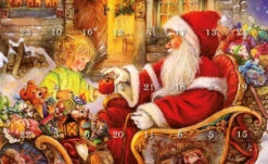 Advent Calendar Santa With Girl -Steinbach Shop advent calendar santa with girl 825