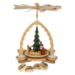 Pyramid - Forest Scene With Children And Gifts Colored -Steinbach Shop pyramid forest scene with children and gifts colored 205