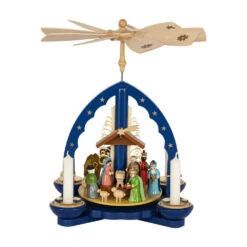 Pyramid – Three Wise Men Blue -Steinbach Shop pyramid three wise men blue 586