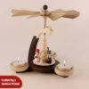 Tealight Pyramid Angel Miner Nutcracker -Steinbach Shop tealight pyramid angel miner nutcracker 604